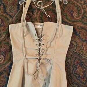 YSL Lace-Up Corset Top